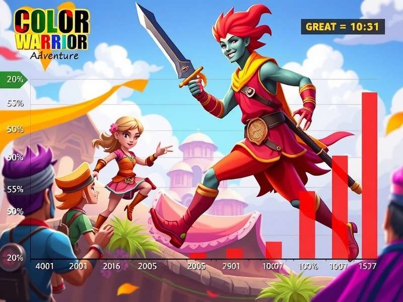 Chart showing Color Warrior Adventure growth in Indian market