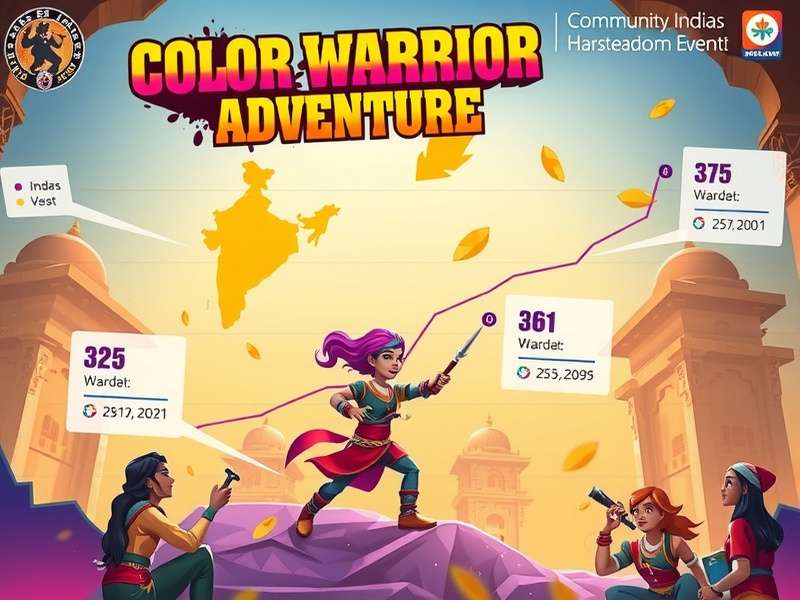 Color Warrior Adventure community event showing players collaborating